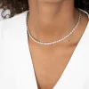 ZINZI zilveren luxe collier 43cm met rolex-style schakels 5mm ZIC1997