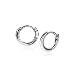 ZINZI zilveren luxe oorringen glad 10x2mm ZIO2261