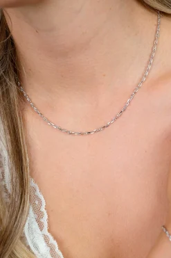 ZINZI zilveren marine schakel ketting (2,3mm breed) 42-45cm ZIC2841