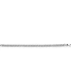 ZINZI zilveren massieve gourmet armband 6,3mm breed 19,5cm ZIA2852