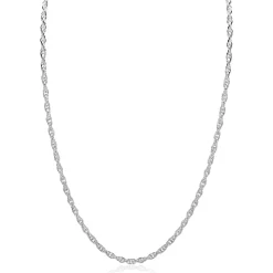 ZINZI zilveren massieve koord ketting (2,6mm breed) 42-45cm ZIC2844