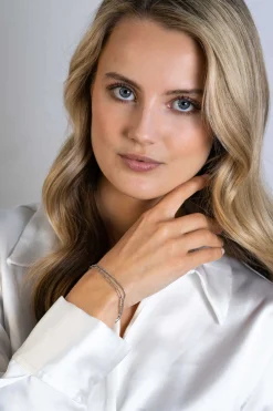 ZINZI zilveren multi-look armband met gourmet en paperclip schakels ZIA2367