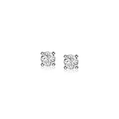 ZINZI zilveren oorknoppen ronde zirconia 6mm chatonzetting ZIO1383