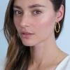 ZINZI zilveren oorringen 14K geel verguld 36x3mm rond ZIO2179G