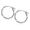 ZINZI zilveren oorringen met figaro schakels 23x4mm ZIO2291CR