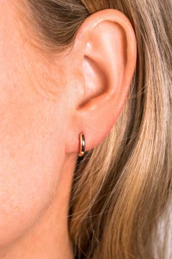 ZINZI zilveren oorringen rosé verguld 12 x 2mm ZIO194R