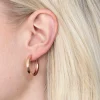 ZINZI zilveren oorringen rosé verguld 24 x 3mm ZIO192R
