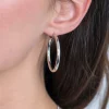 ZINZI zilveren oorringen 36x3mm rond ZIO2179