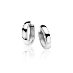 Zinzi zilveren oorringen 15 x 3mm glad met luxe klapsluiting ZIO191