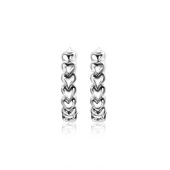 ZINZI zilveren oorringen 15x3mm met hartjes ZIO1798