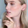 ZINZI zilveren oorsieraden bicolor vierkant en ronde witte zirconia's 16mm ZIO2251