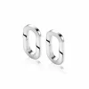 ZINZI zilveren ovale oorbedels  sluitring 16mm voor je losse hangertjes ZICH2060 (zonder oorringen)
