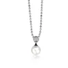 Zinzi zilveren parelhanger wit ZIH1151 (zonder collier)