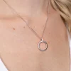 ZINZI zilveren ronde hanger 21mm met sluitring wit ZIH2061 (zonder collier)