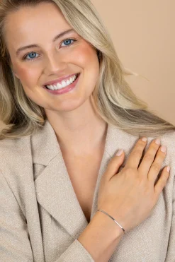 ZINZI zilveren schakelarmband met fijne gladde S schakel ZIA2774