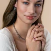 ZINZI zilveren schakel armband, waarbij ronde schakels zijn gecombineerd met zes trendy grotere marine schakels 7,8mm breed 17-20cm ZIA2580