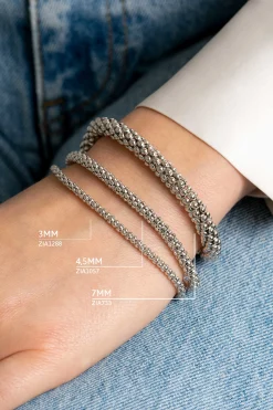 Zinzi zilveren schakelarmband 4,5mm breed 19cm ZIA1057