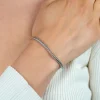 ZINZI zilveren schakelarmband vossenstaart 3.0mm breed ZIA1124