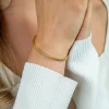 ZINZI zilveren schakelarmband geel verguld vossenstaart 2.5mm breed 19cm ZIA1287G