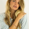 ZINZI zilveren schakelarmband rosé verguld 4,5mm breed 19cm ZIA1057R