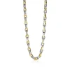 ZINZI zilveren schakelcollier geel verguld 6,4mm breed 45,5cm ZIC1641BG