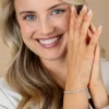 ZINZI zilveren tennis armband 3mm breed en bezet met witte zirkonia's in vierkante kastzettingen 17-20cm ZIA2665