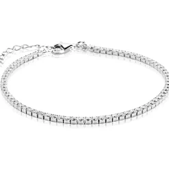 ZINZI zilveren tennis armband 2,3mm breed met rijzetting witte zirconia's ZIA2795