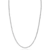 ZINZI zilveren tennis collier 45cm met rijzetting witte zirconia's 2,3mm breed ZIC2795