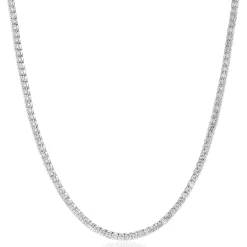 ZINZI zilveren tennis collier 45cm met rijzetting witte zirconia's 2,3mm breed ZIC2795