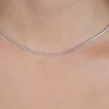 ZINZI zilveren tennis collier 45cm met rijzetting witte zirconia's 1,7mm breed ZIC2794