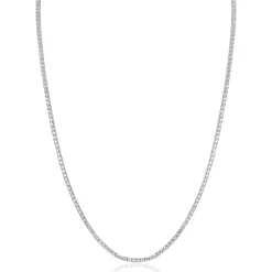 ZINZI zilveren tennis collier 45cm met rijzetting witte zirconia's 1,7mm breed ZIC2794