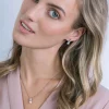 ZINZI zilveren witte parelhanger met witte baquette geslepen zirconia ZIH2135 (zonder collier)